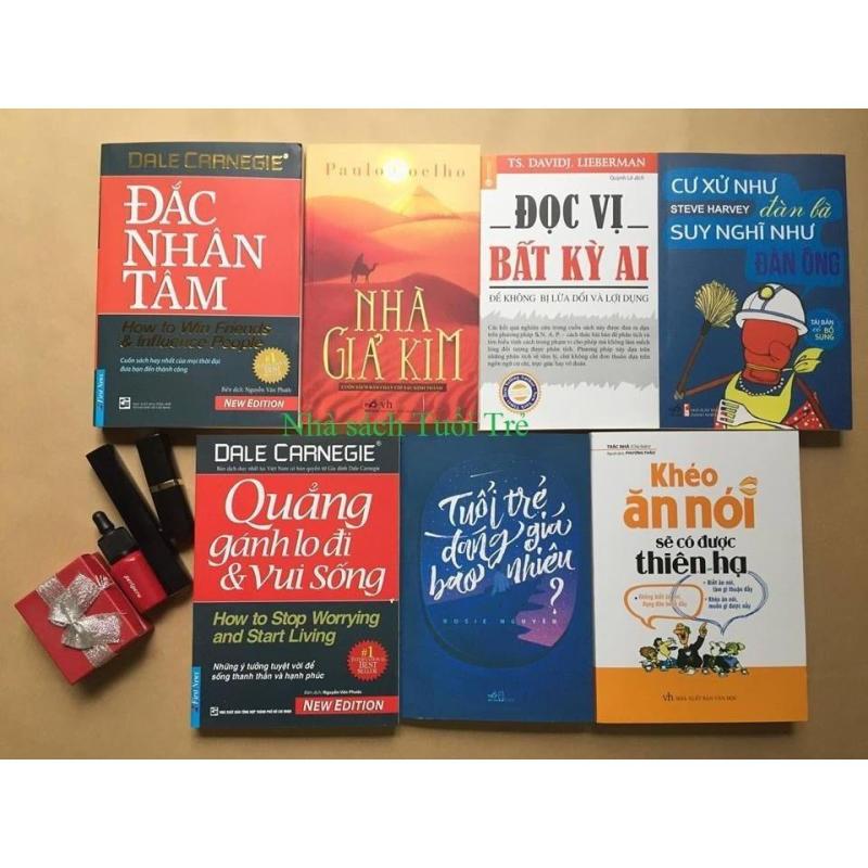 Mua Combo 7 sách kĩ năng hay: Đắc nhân tâm, Nhà giả kim, Đọc vị, Cư xử như đàn bà, Quẳng gánh lo, Tuổi trẻ, Khéo ăn nói