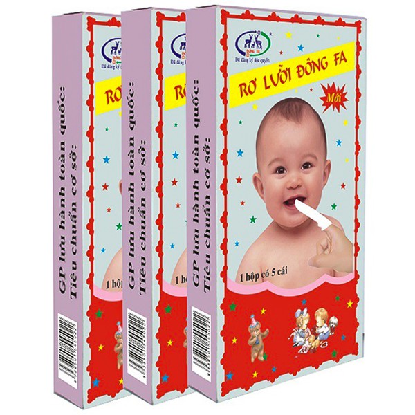 RƠ LƯỠI CHO BÉ YÊU VỆ SINH RĂNG, LƯỠI, MIỆNG (1 HỘP 5 CÁI)