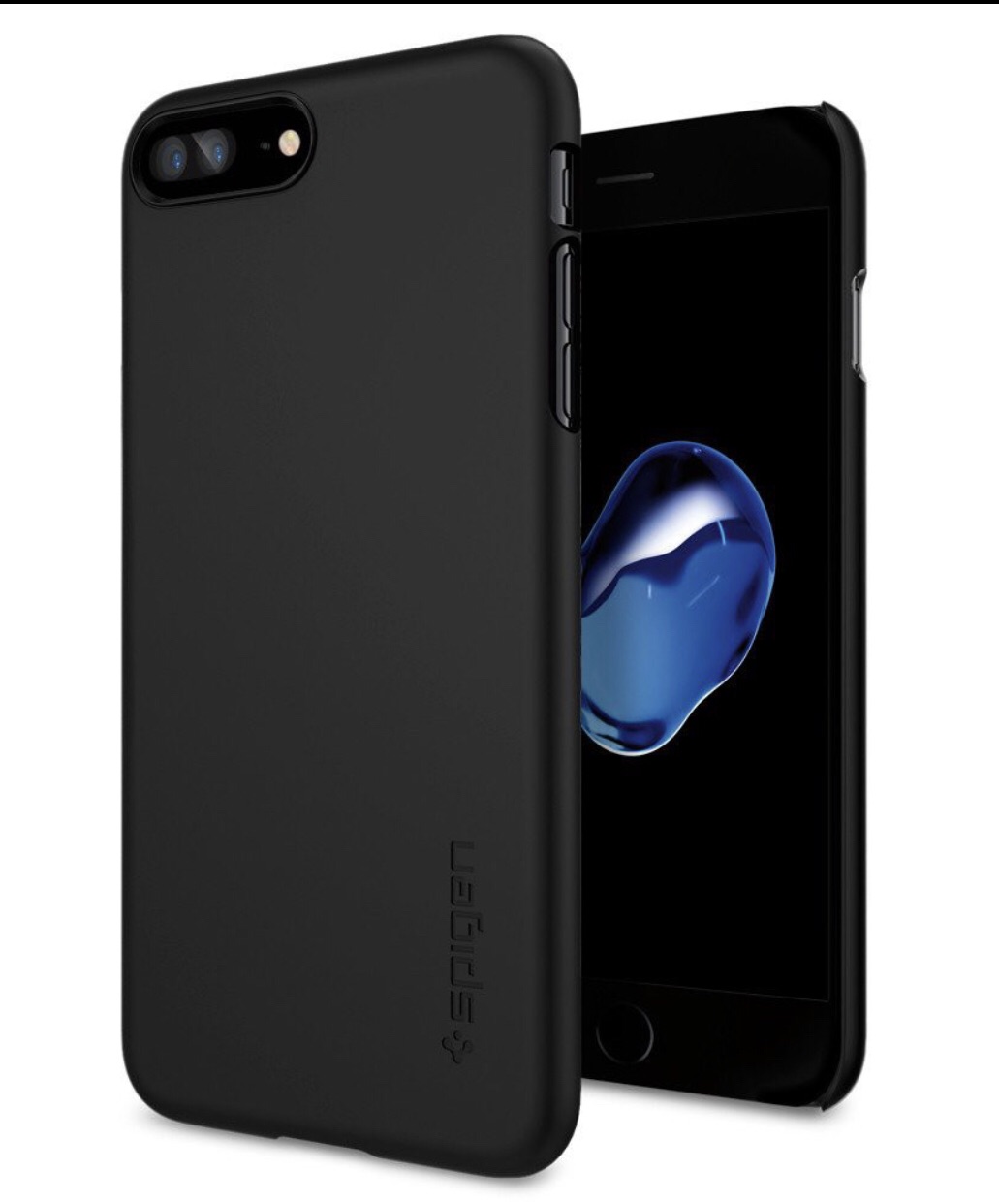 Ốp Lưng iPhone 7 Plus/8 Plus Spigen Thin Fit (Đen)