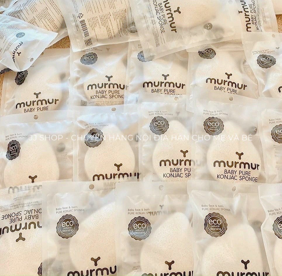 Bông Tắm Hữu Cơ Murmur Konjac Hàn Quốc Siêu Mềm Cho Bé