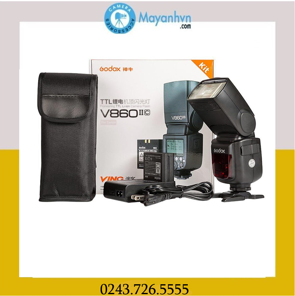 [Trả góp 0%]Đèn Flash Godox Li-ion VING V860II for Canon( mới 100%- Bảo hành 12 tháng)