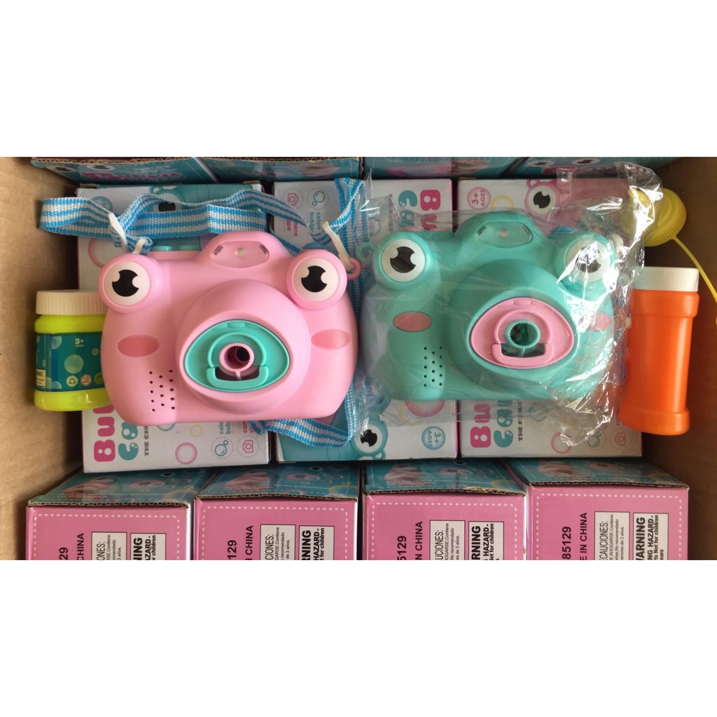 [HCM]MÁY CHỤP ẢNH THỔI BONG BÓNG CON ẾCH SIÊU CUTE CHO BÉ