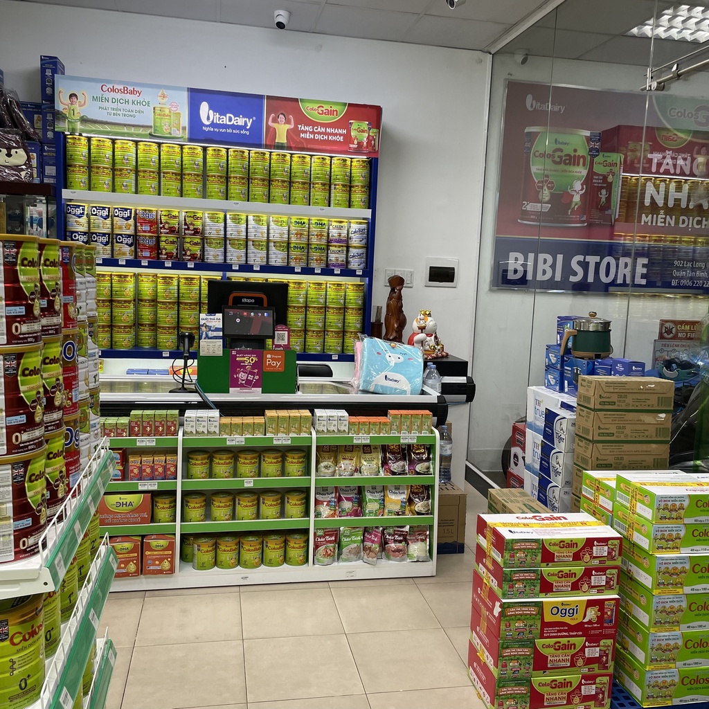 (Tặng Quà, Có Thẻ Cào QR) Thùng 48 Hộp 180ml Sữa Bột Pha Sẵn Colos Gain (BIBISTORE)