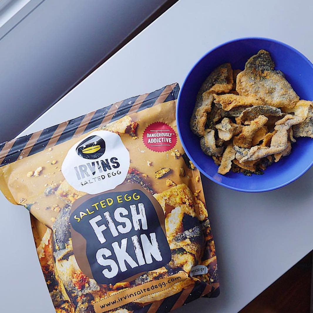 Da cá trứng muối 50g IRVINS - Mini Salted Egg Fish Skin