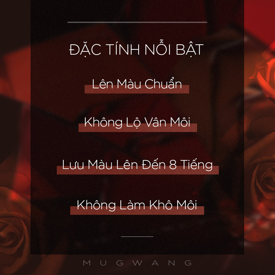 Son Nhung Lì Cao Cấp Vacci Mugwang Lipstick Matte