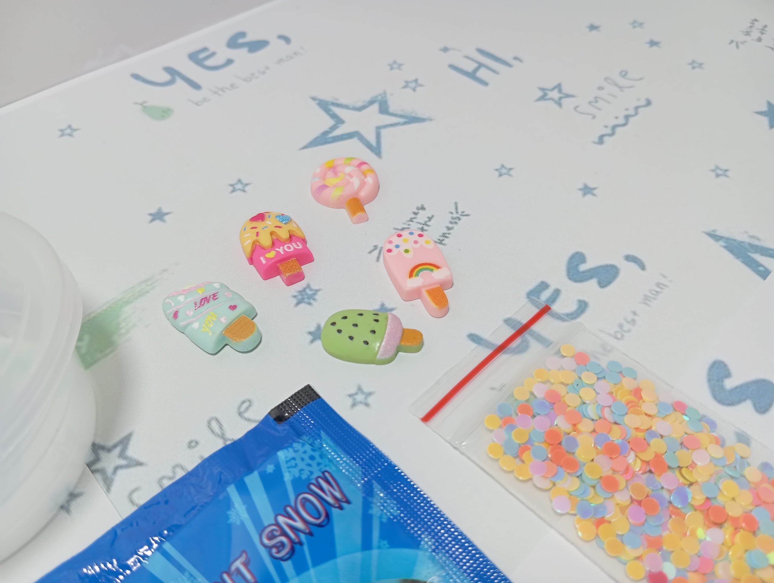 (BK7) BỘ KIT SLIME MÂY - DỤNG CỤ LÀM SLIME MÂY GIÁ RẺ