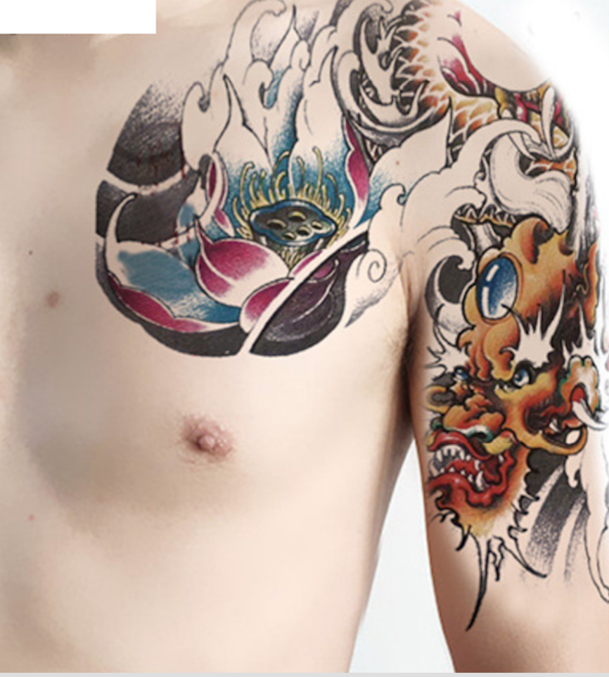 [HCM]Hình xăm dán tattoo bả vai 24x34cm