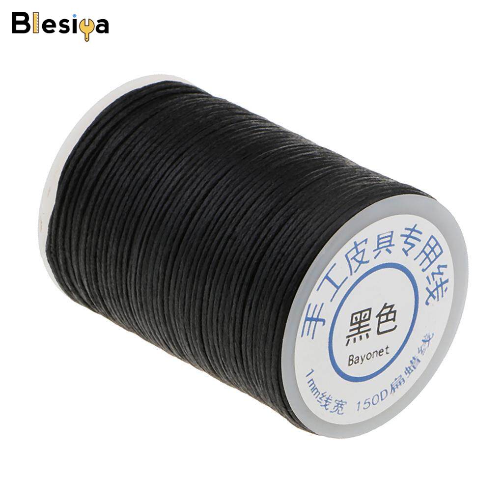 Blesiya 1 Roll 60m Length Polyester Strong Sewing Waxed Thread Leather Line Hand Craft Accessories 1mm Diameter
