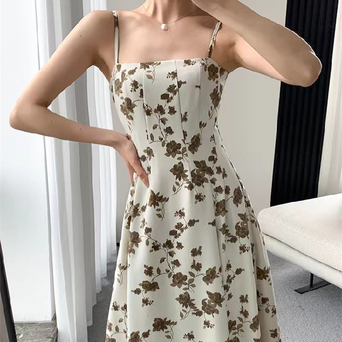 Floral Dress Women's Summer Slim Dress