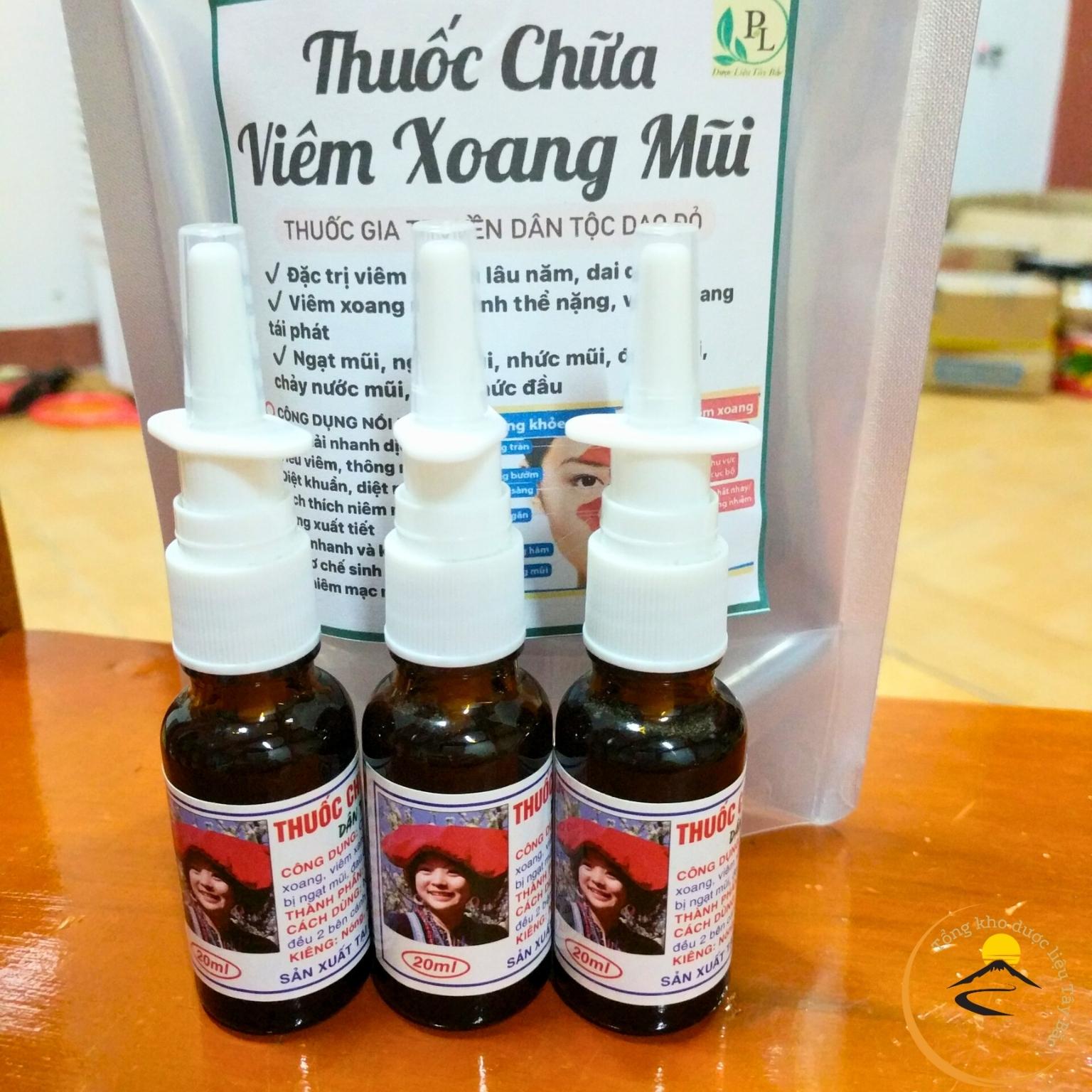 Xịt xoang chữa viêm xoang mũi chính hiệu, gia truyền của người dân tộc dao đỏ Sapa chiết xuất thảo dược thiên nhiên