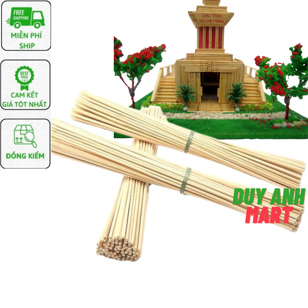 Tăm Tre Dài [500g] Làm Mô Hình, Handmade