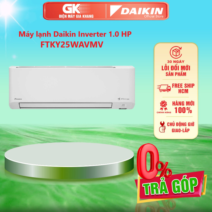 Máy lạnh 1 HP FTKY25WAVMV 1.5 HP FTKY35WAVMV Daikin Inverter  -[HCM] [Trả Góp] -  GIAO TOÀN QUỐC - FREESHIP HCM