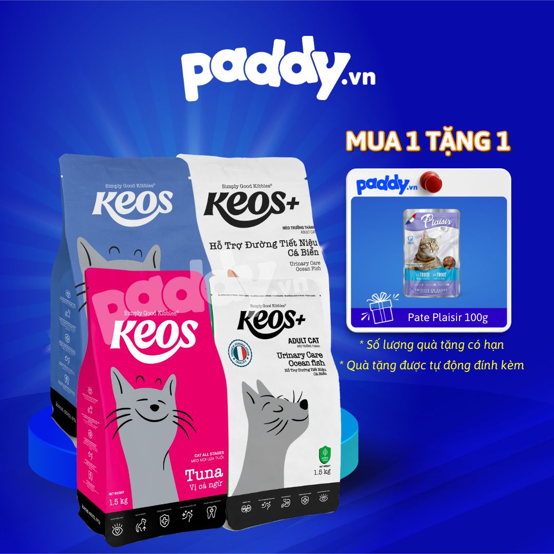 Thức Ăn Hạt Cho Mèo Mọi Lứa Tuổi Keos