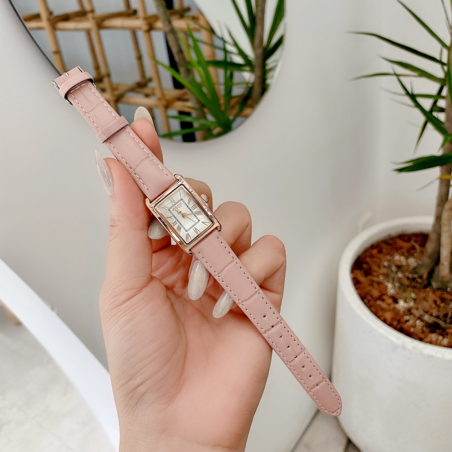 Đồng hồ nữ Julius Hàn Quốc JA-1338 dây da