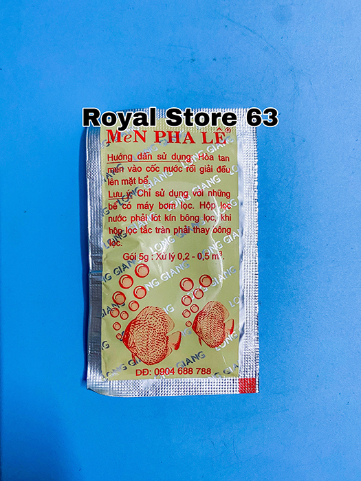 Men Pha Lê Long Giang vi sinh cho bể cá cảnh gói 5g