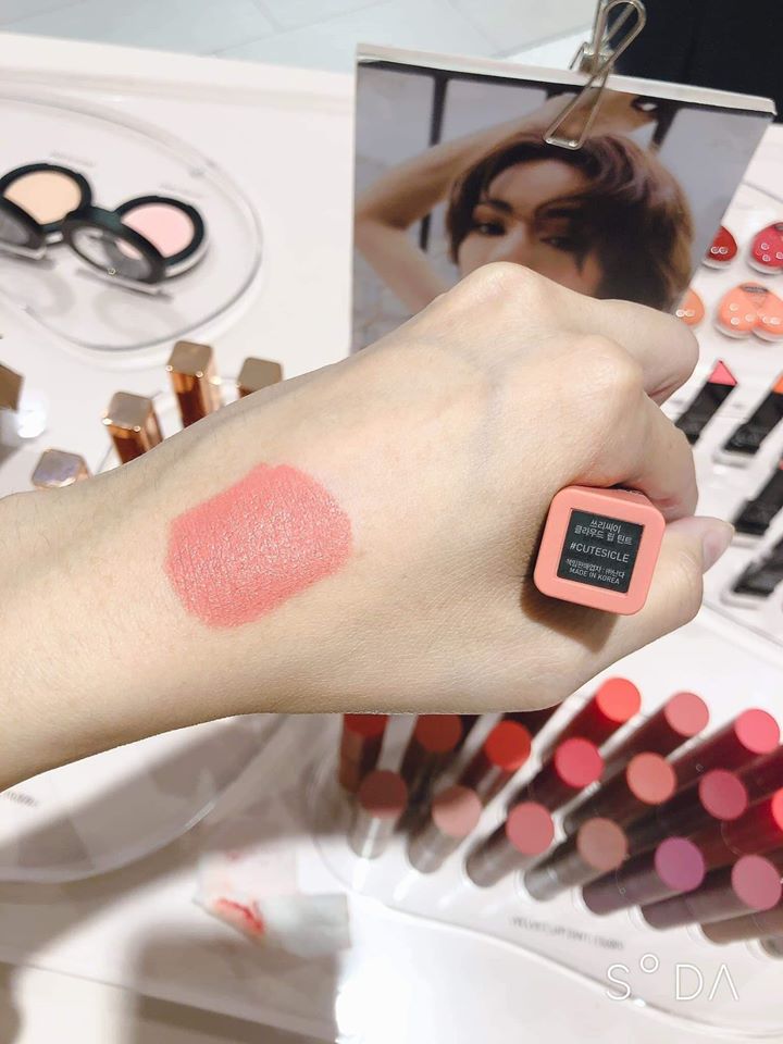 Son 3CE CLOUD LIP TINT CUTESICLE (màu hồng baby)