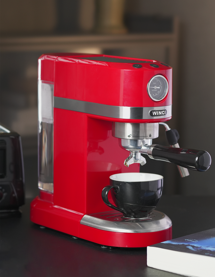Máy pha cà phê Espresso, Capuchino, Latte Winci EM3012, bảo hành 24 tháng
