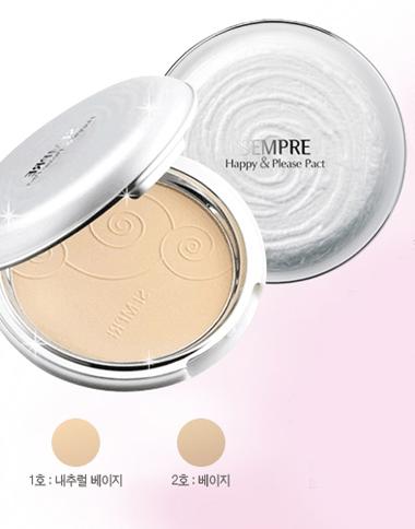 Phấn phủ siêu mịn GEO Sempre Happy & Please Pact 22g