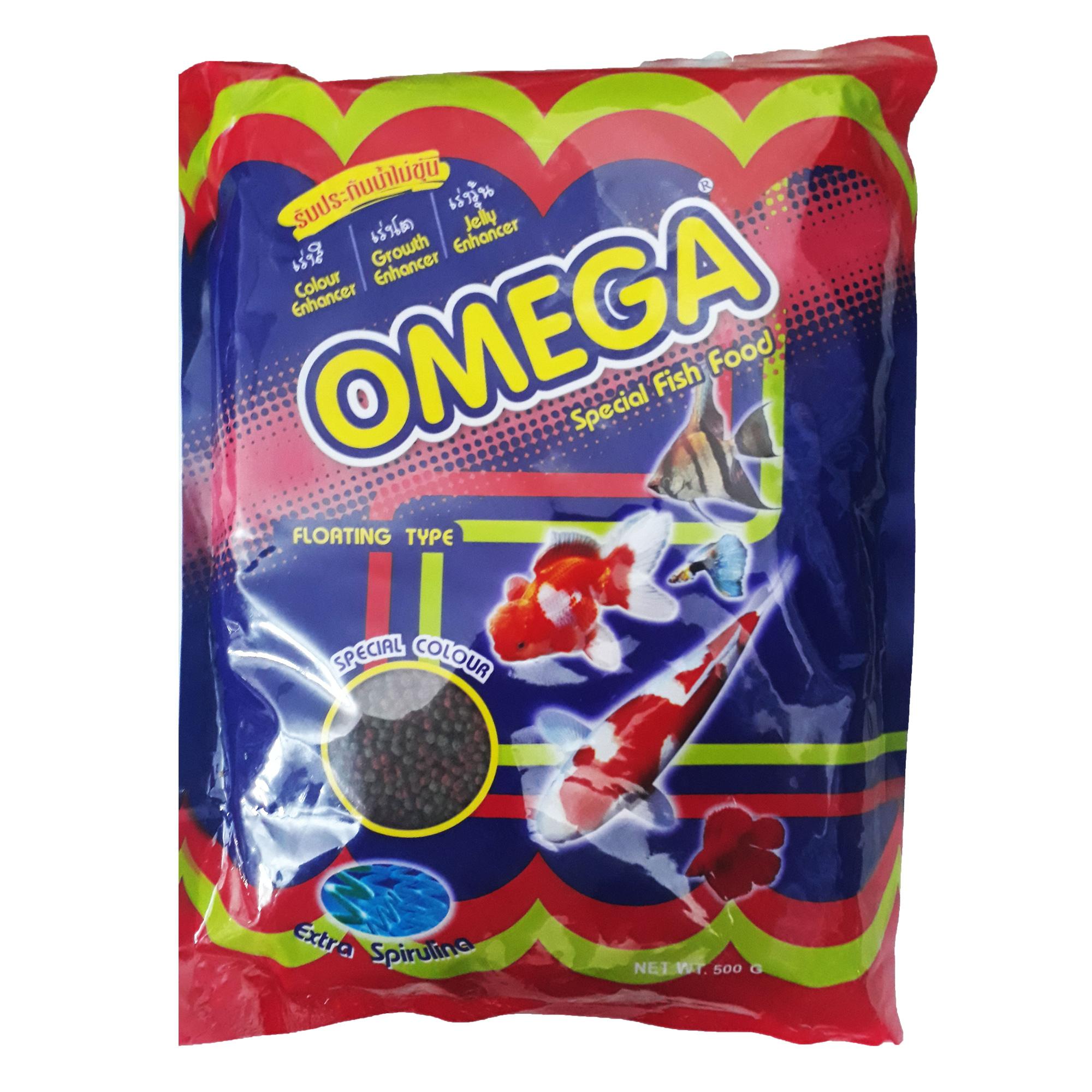 [HCM]Thức Ăn Cá Omega (Viên Vừa) 500g - Cám Cá Cảnh