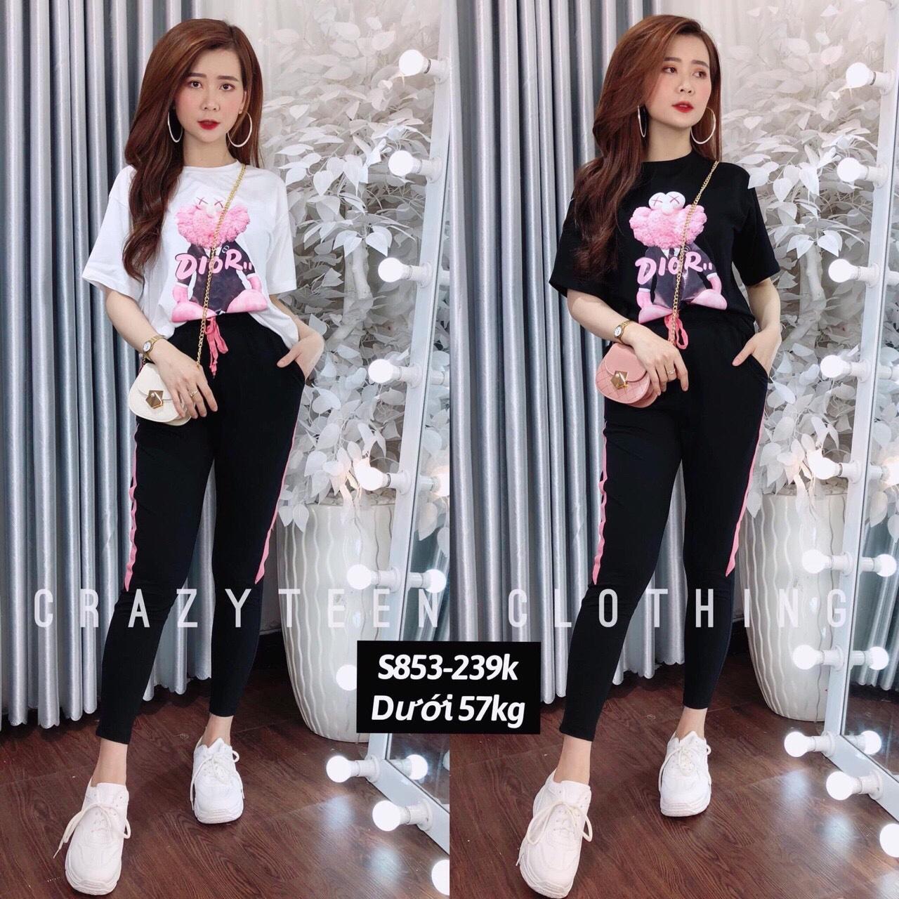 Bộ quần áo hè siêu đáng yêucotton thun đẹp LĐT52019