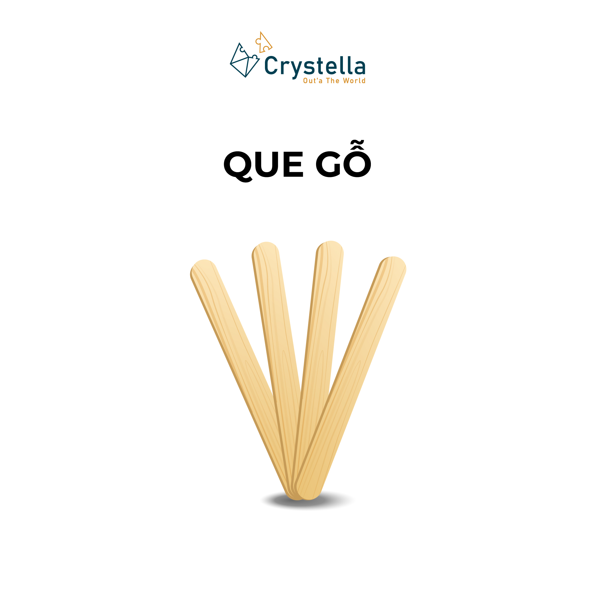 Wooden stick to stir the solution
