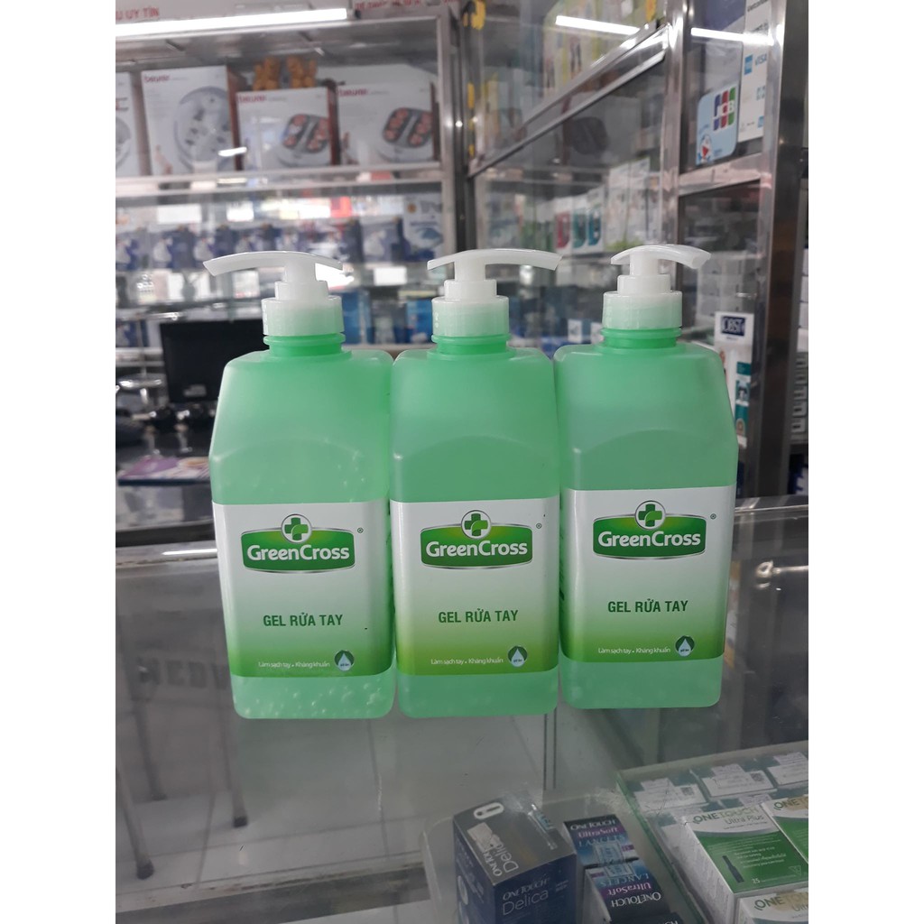 Gel rửa tay khô sát khuẩn nhanh green cross 500ml