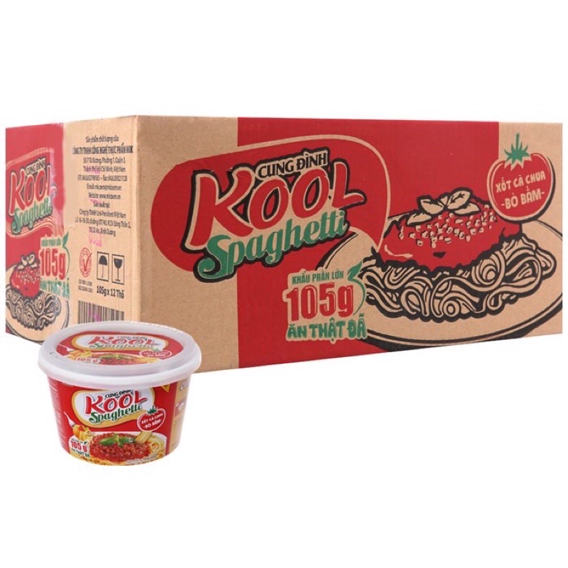 Mì trộn khô Kool Cung Đình Spaghetti 105g