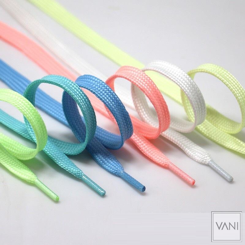 [HCM][ 5 MÀU ] DÂY GIÀY DẠ QUANG BẢN DẸP - VANI STORE