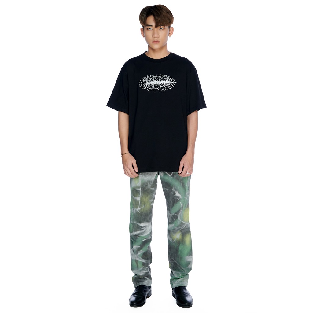 5THEWAY® /spider web/ NEW TEE™ in BLACK aka Áo Thun Đen
