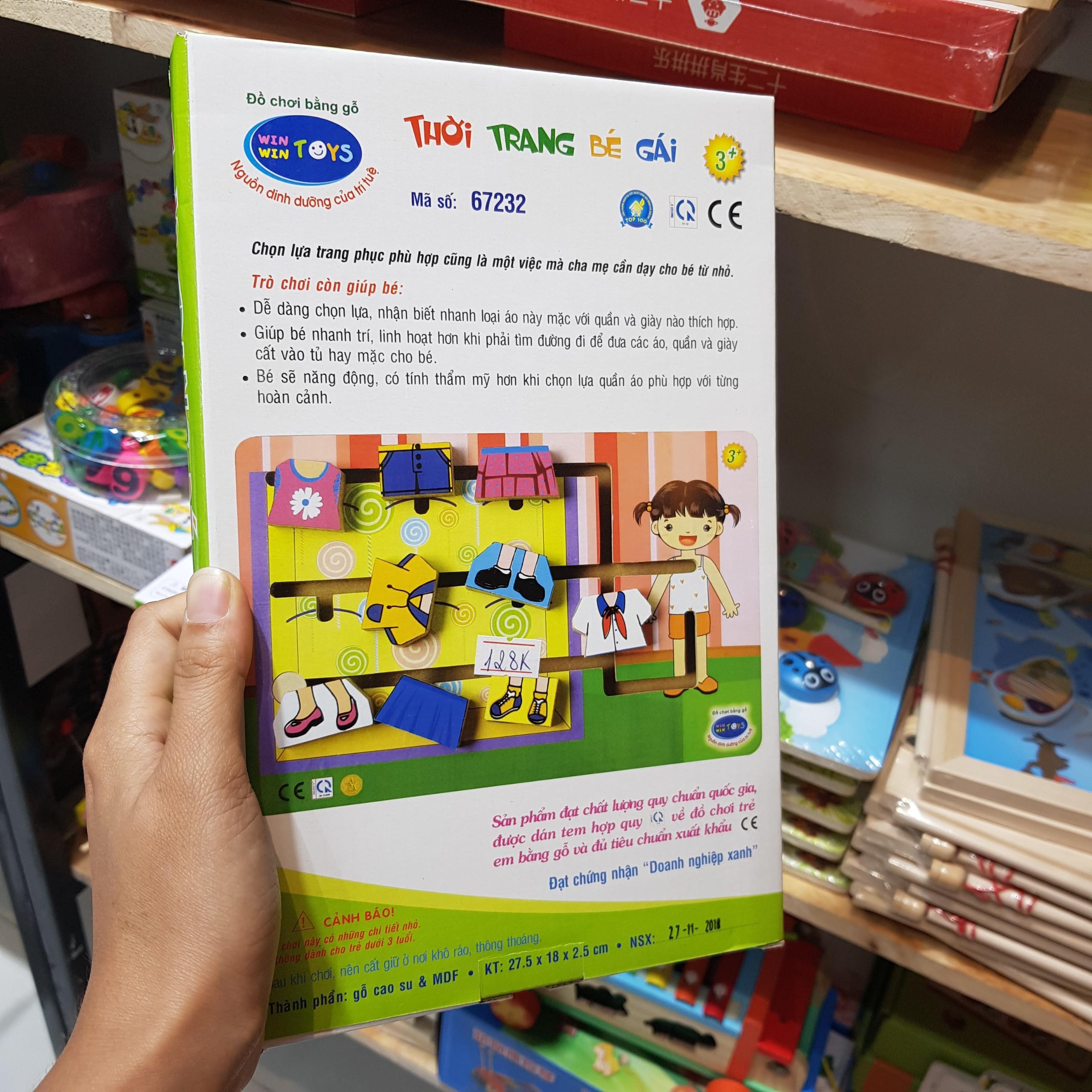 [Hoàn tiền 10%]Bộ Thời trang bé gái Winwintoys