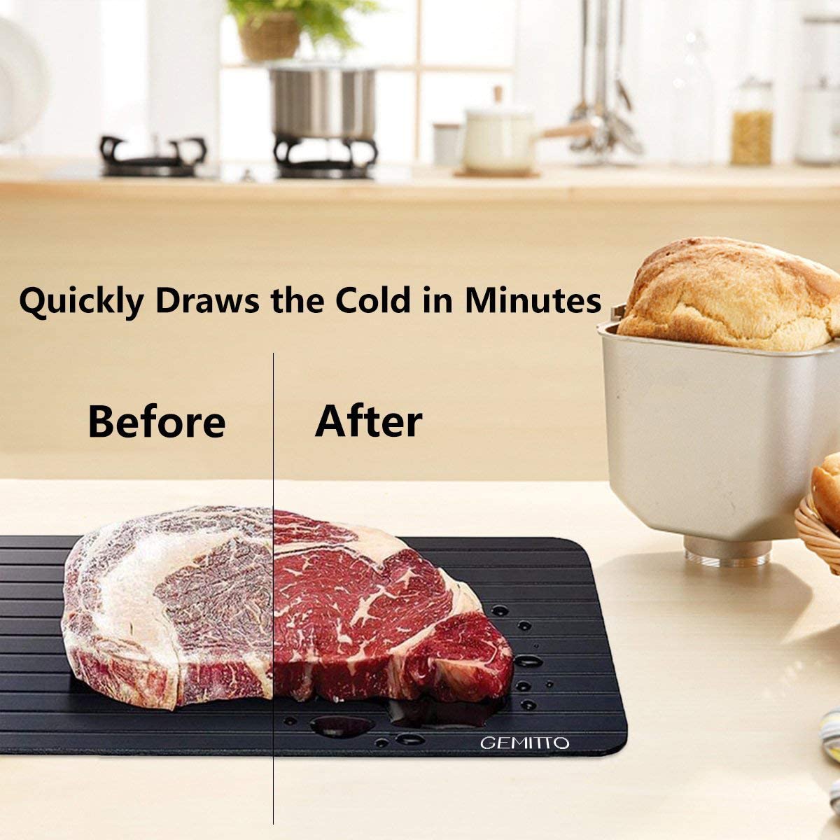 Thớt rã đông GEMITTO (kèm khay hứng nước)