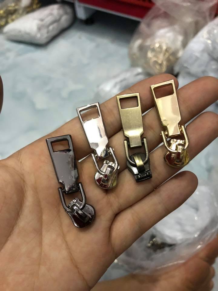 đầu dây kéo răng 5 (loại dài và dày) dùng cho dây kim loại