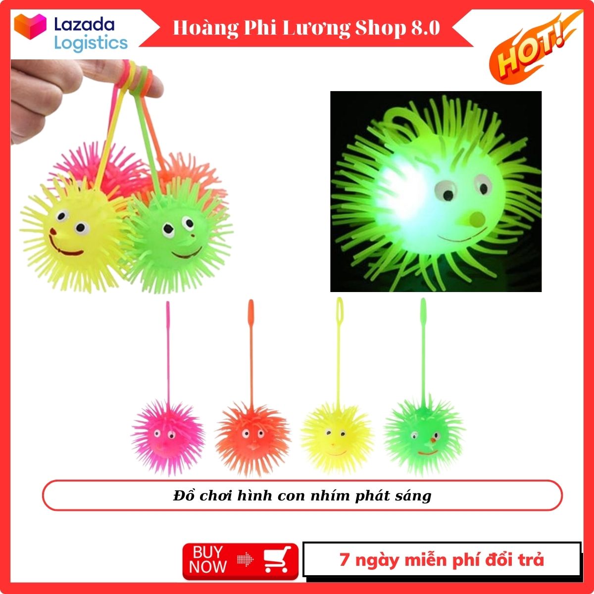 Đồ chơi con nhím phát sáng, Đồ chơi phát sáng. Đồ chơi hình con nhím phát sáng - Đồ chơi ngộ nghĩnh cho bé.