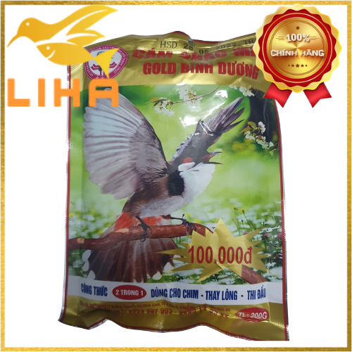Cám Chào Mào Bình Dương Gold 200gr -Dành Cho Cả Chim Thi Đấu và Thay Lông
