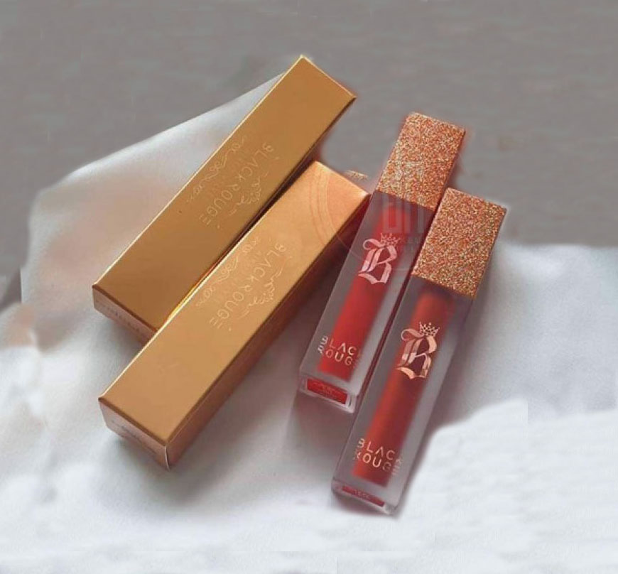 Son A37 Black Rouge Nắp Nhũ Vàng - Đỏ Nâu Đất