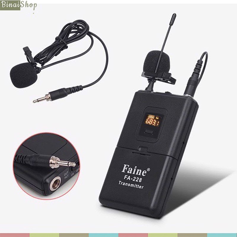 Faine FA-228 - Micro không dây VHF cho máy ảnh, điện thoại