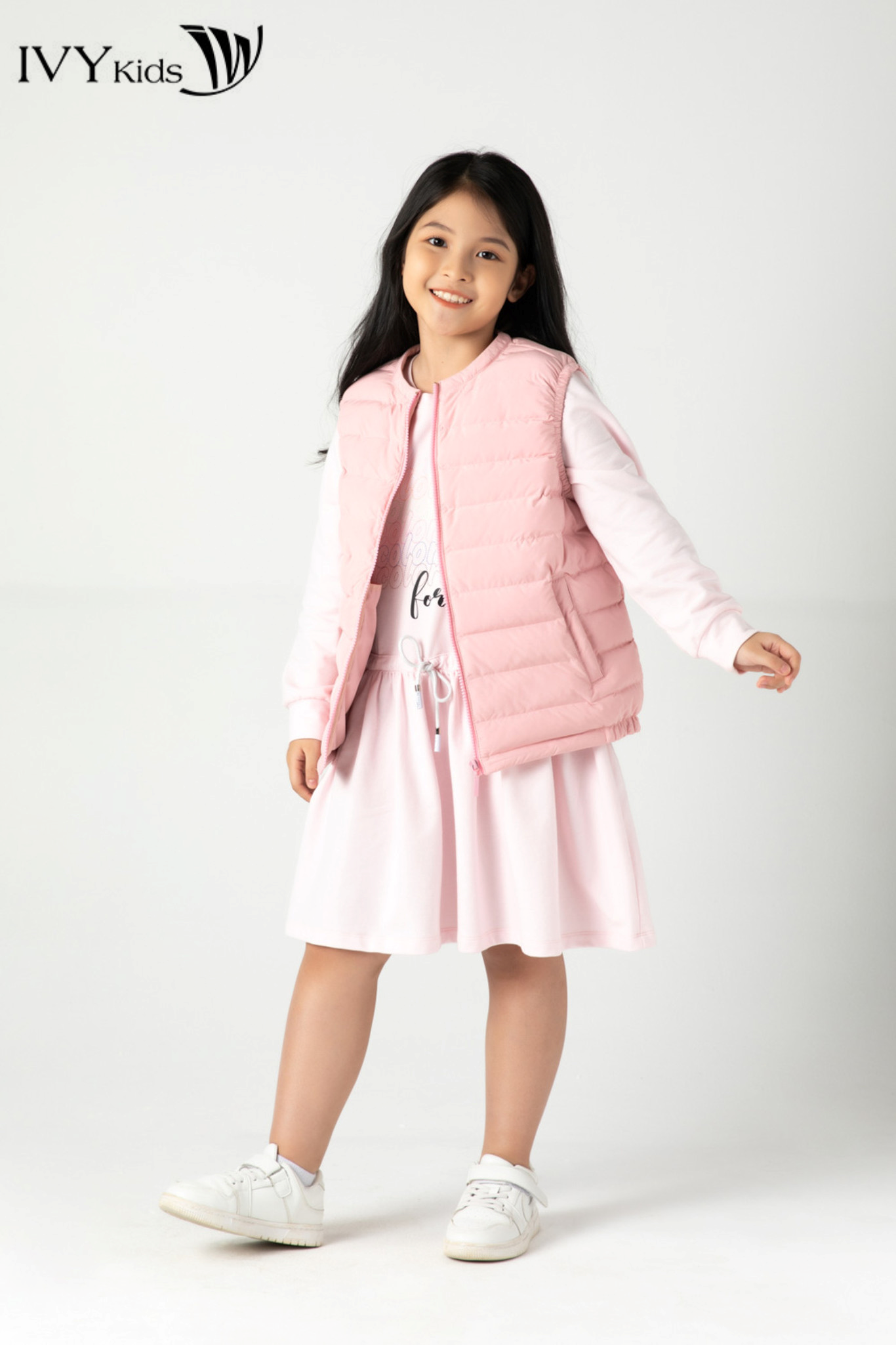Áo phao gile bé gái IVY Moda MS 79G0841