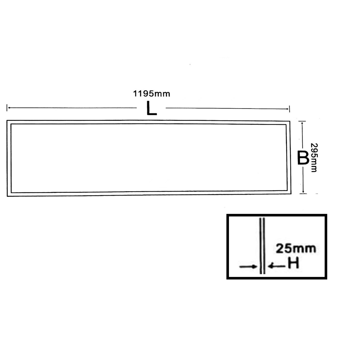 Combo 2 BỘ ĐÈN LED PANEL 300X1200 48W | ĐÈN LED ÂM TRẦN