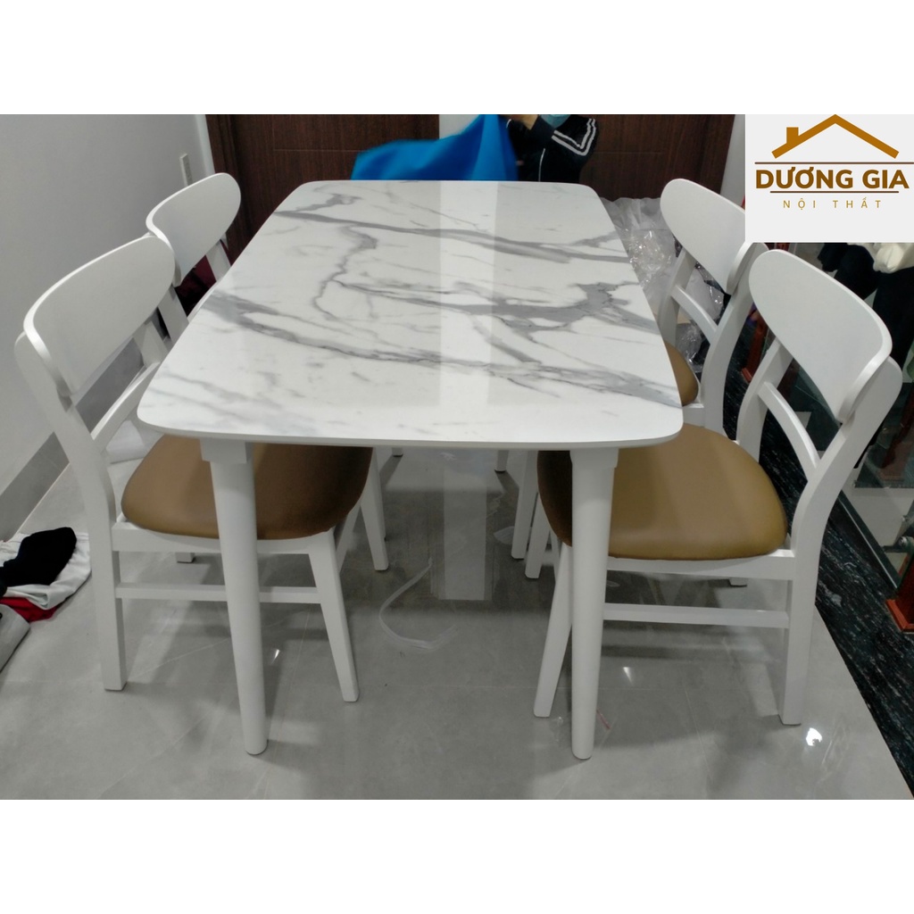 Bộ bàn ăn gia đình 4 ghế hiện đại