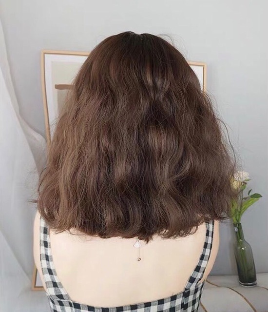 Tóc giả cả đầu ❤️FREESHIP❤️ Tóc giả cả đầu xù lỡ 35cm