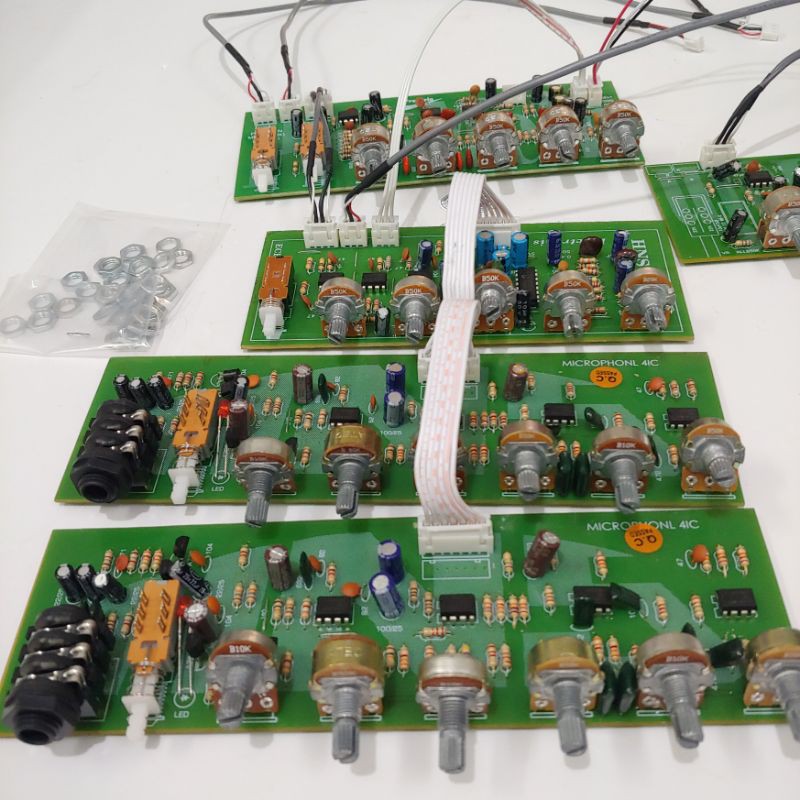 Combo dàn pre ampli đầy đủ dây kết nối