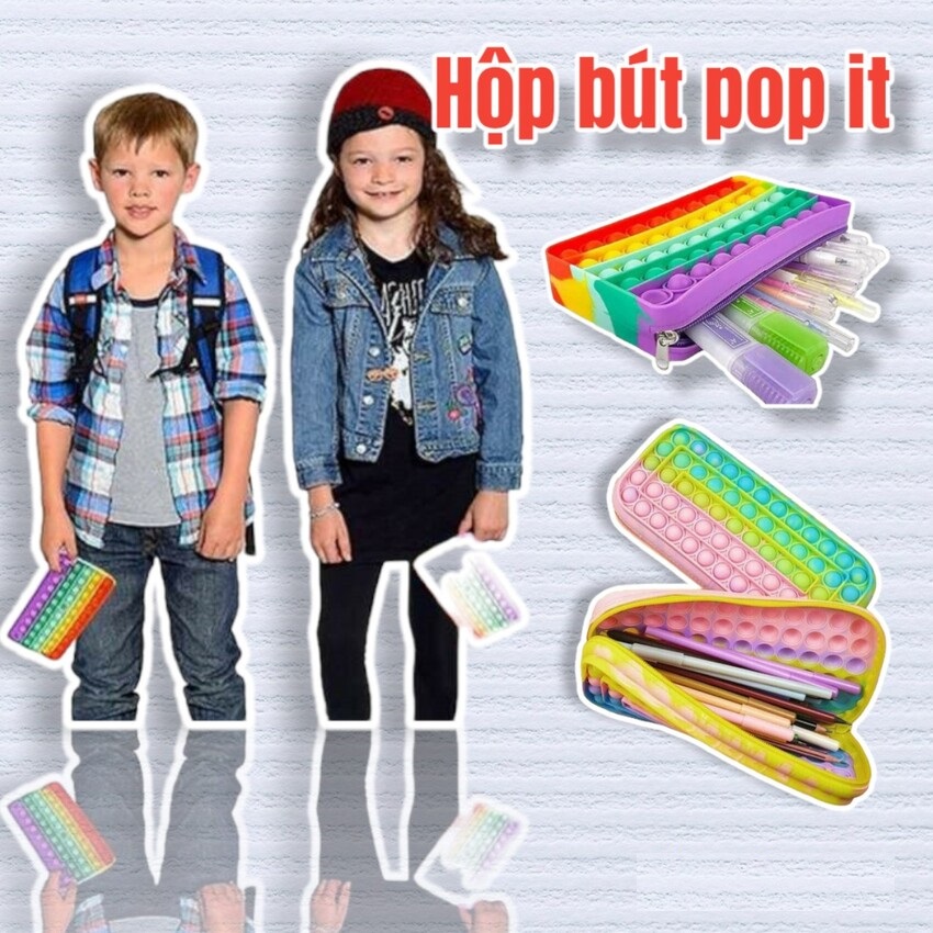 Popit hộp bút | Hộp bút kiểu pop it, đồ dùng học tập, đựng đồ cá nhân, vừa chơi, vừa học | lalyshop