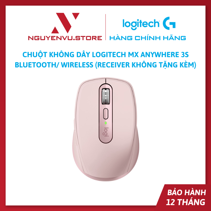 Chuột không dây Logitech MX Anywhere 3S Bluetooth/Wireless ( Logitech MX Anywhere 3 S - không kèm receiver) - Hàng chính hãng