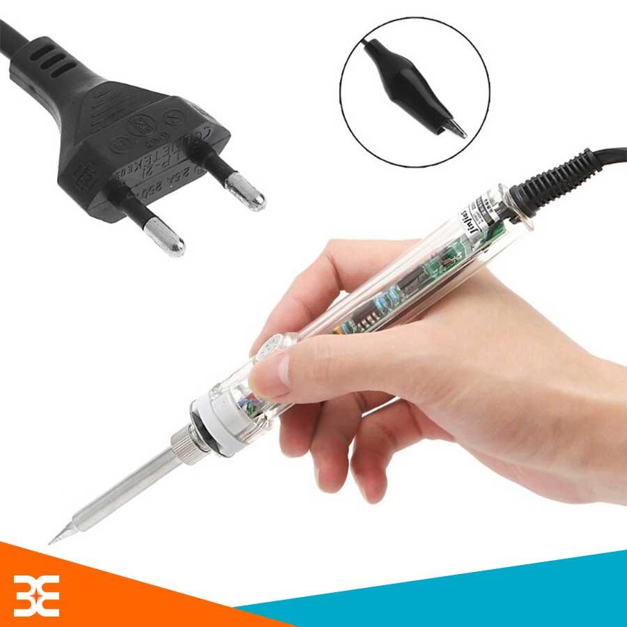 Mỏ hàn thiếc,tay Hàn No. 907 60W có điều chỉnh nhiệt độ, Loại Jack cắm 2 chân Cao Cấp, siêu tiện lợi, nhỏ gọn dễ dàng sử dụng trong quá trình hàn mạch.