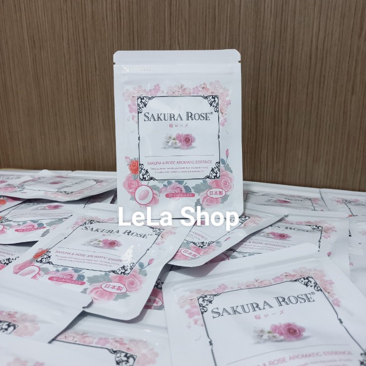 Viên Uống Thơm Cơ Thể Sakura Rose Nhật Bản (gói 30 viên)