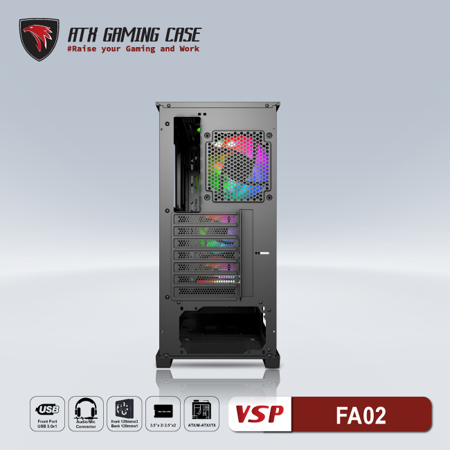 Vỏ Case Máy Tính VSP Gaming FA02 - Hàng Chính Hãng