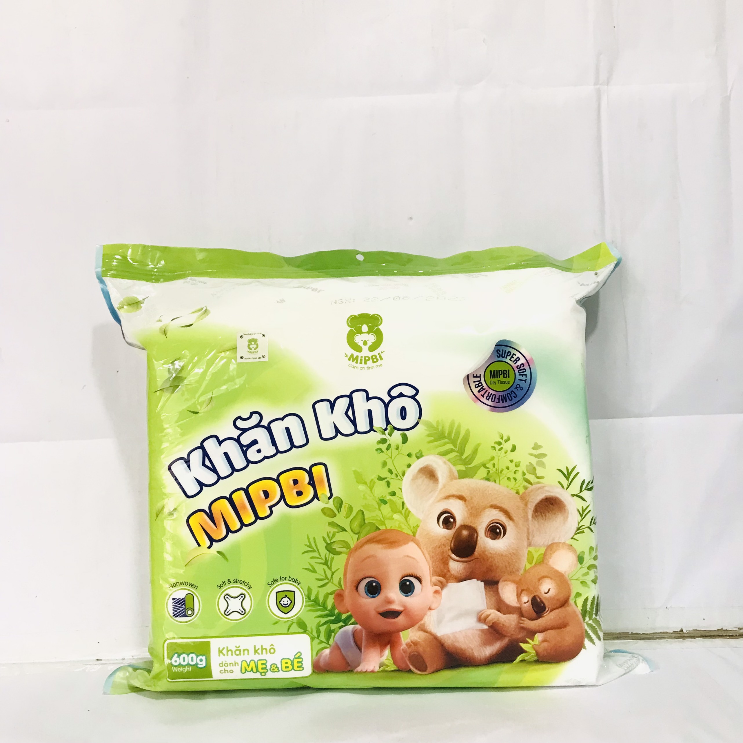 Khăn khô đa năng Mipbi dành cho mẹ và bé 600g ,900g