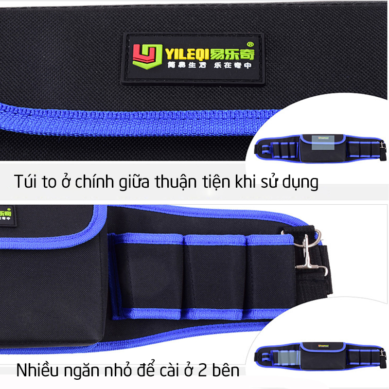 Túi Đeo Hông Đựng Dụng Cụ Đồ Nghề Thợ Điện Chống Thấm Nước Bền Đẹp Chắc Chắn