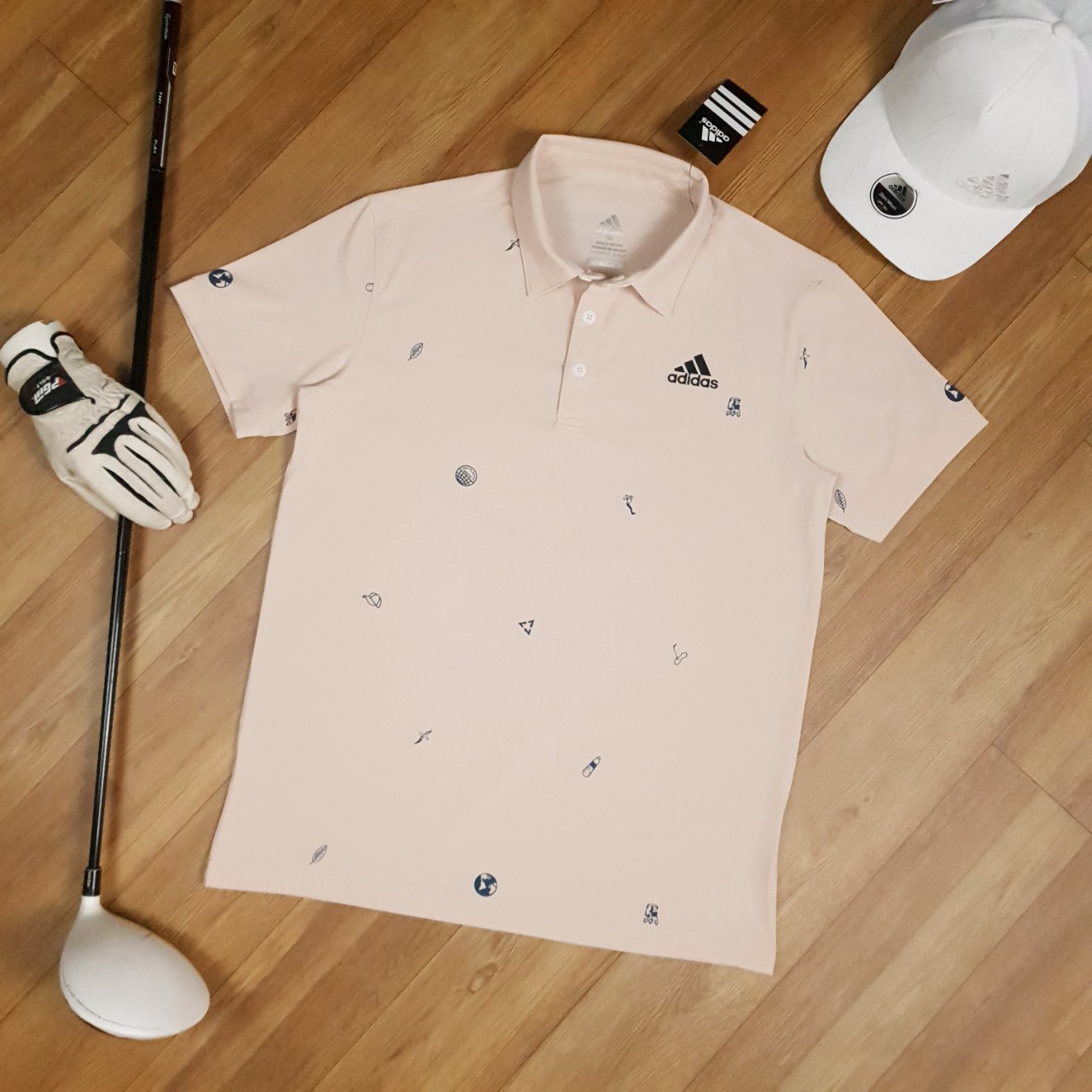 ÁO POLO ADIDAS GOLF MONOGRAM PLAY GREEN