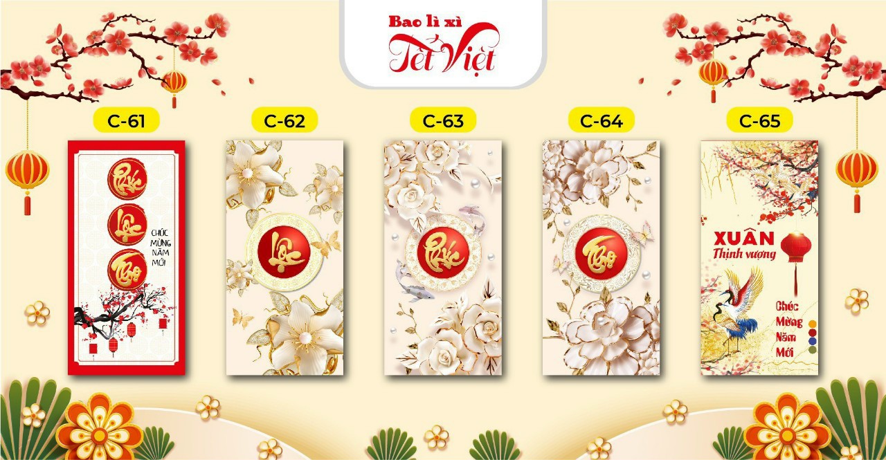 Combo 60 Bao Lì Xì Tết 2024